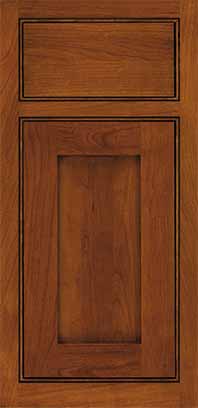 Plainfield Door in Cherry with Nutmeg Stain and Glaze